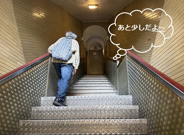 サンピエトロ大聖堂のクーポラへの階段(ローマ)