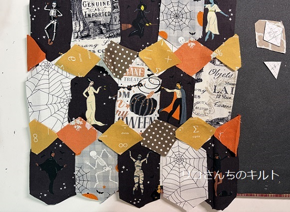自作のハロウインミニキルト