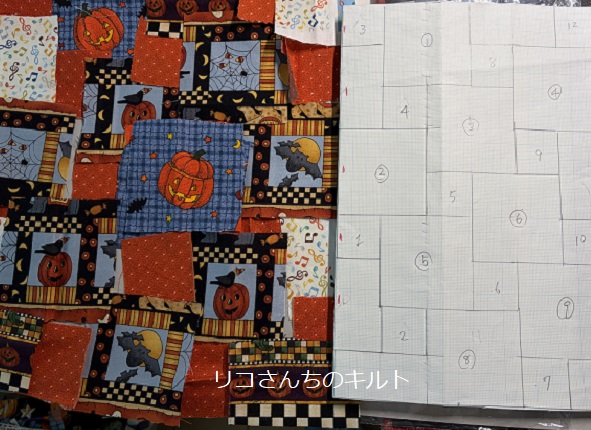 ハロウインミニキルト作り