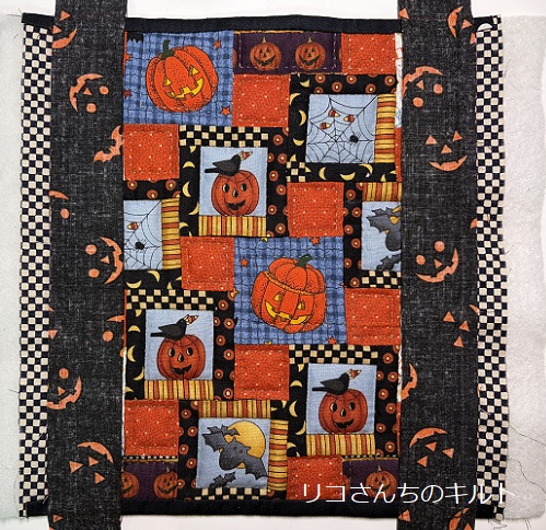 ハロウインミニキルト④作り