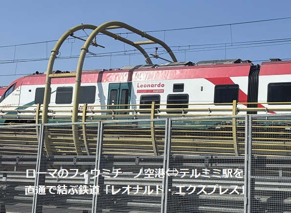 ローマ・フィウミチーノ空港までの車窓