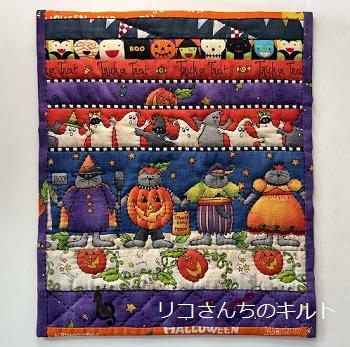 自作のハロウインミニキルト6