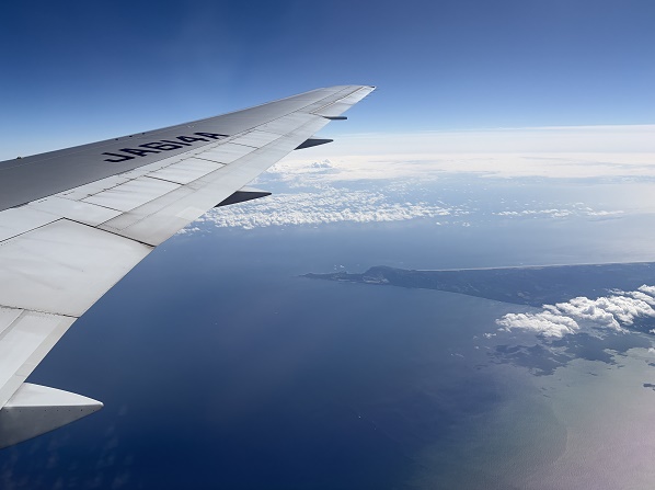 ANA名古屋→札幌行き(2026年9月27日)青森上空
