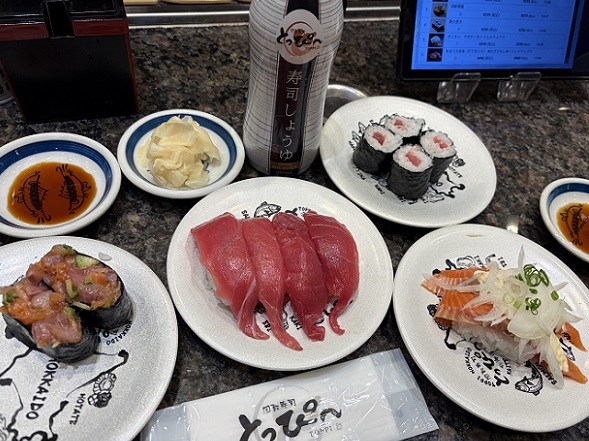回転寿司とっぴ~(小樽運河近い)
